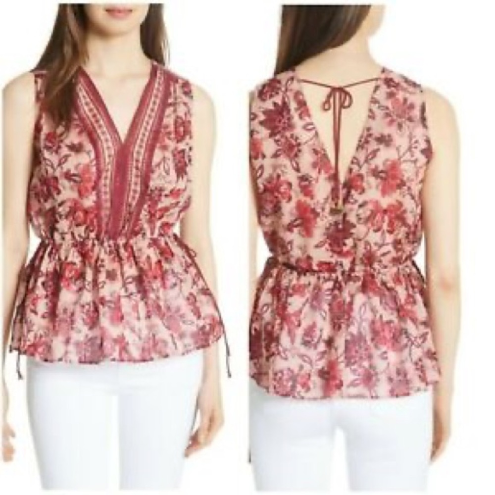Kate Spade Floral Paisley Top
